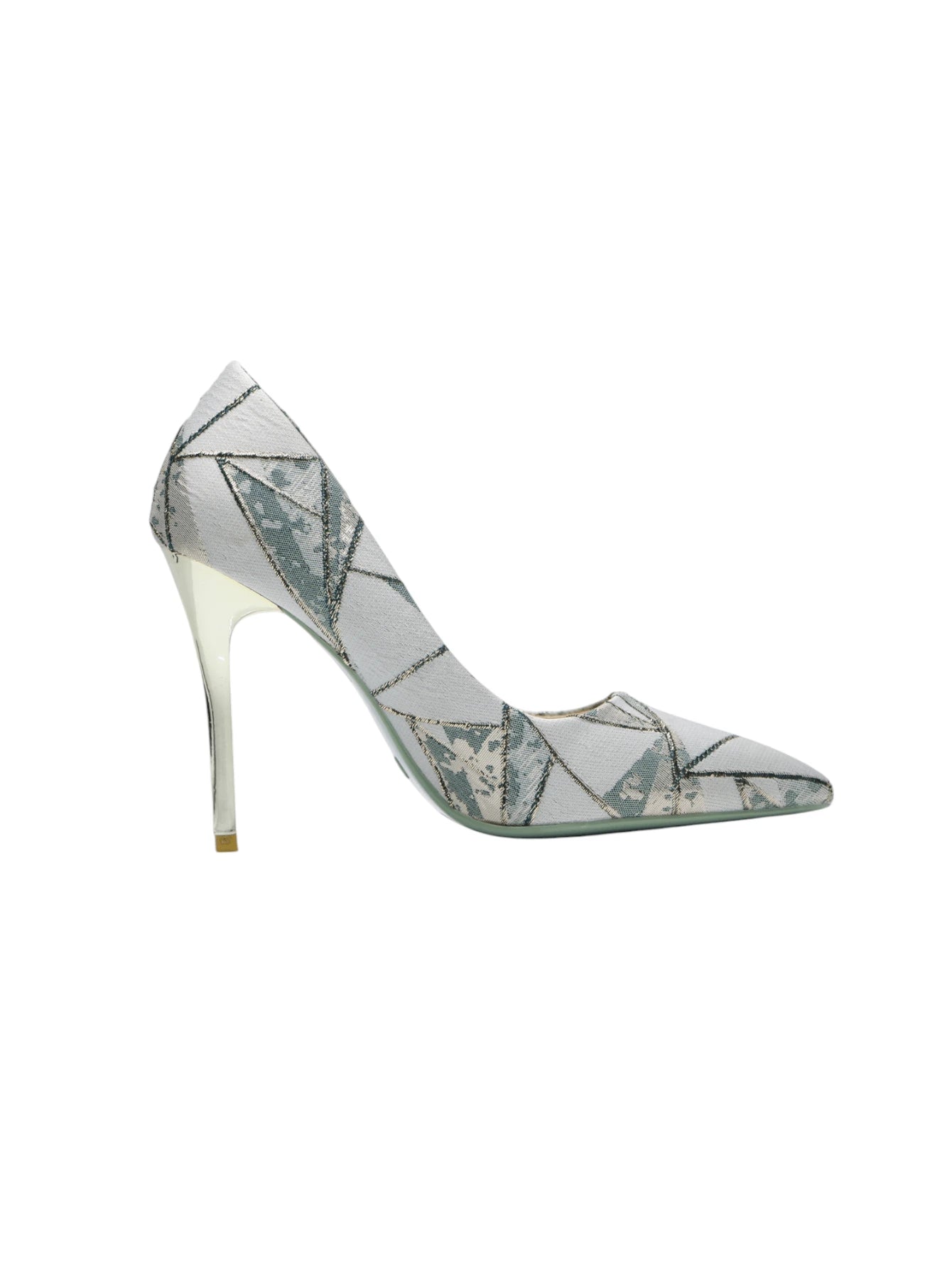 Chaussures à talons hauts à bout pointu, style élégant, géométrique moderne, pour mariage, banquet, fête. Talons hauts