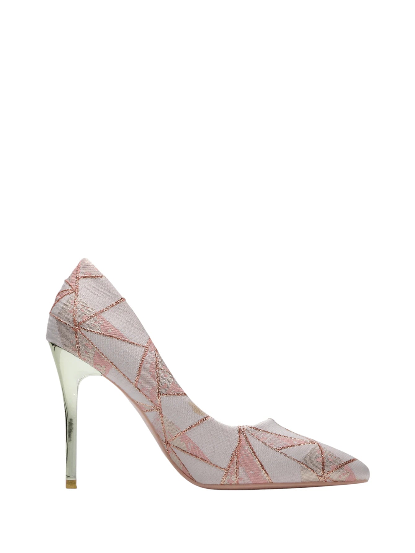 Chaussures à talons hauts à bout pointu, style élégant, géométrique moderne, pour mariage, banquet, fête. Talons hauts