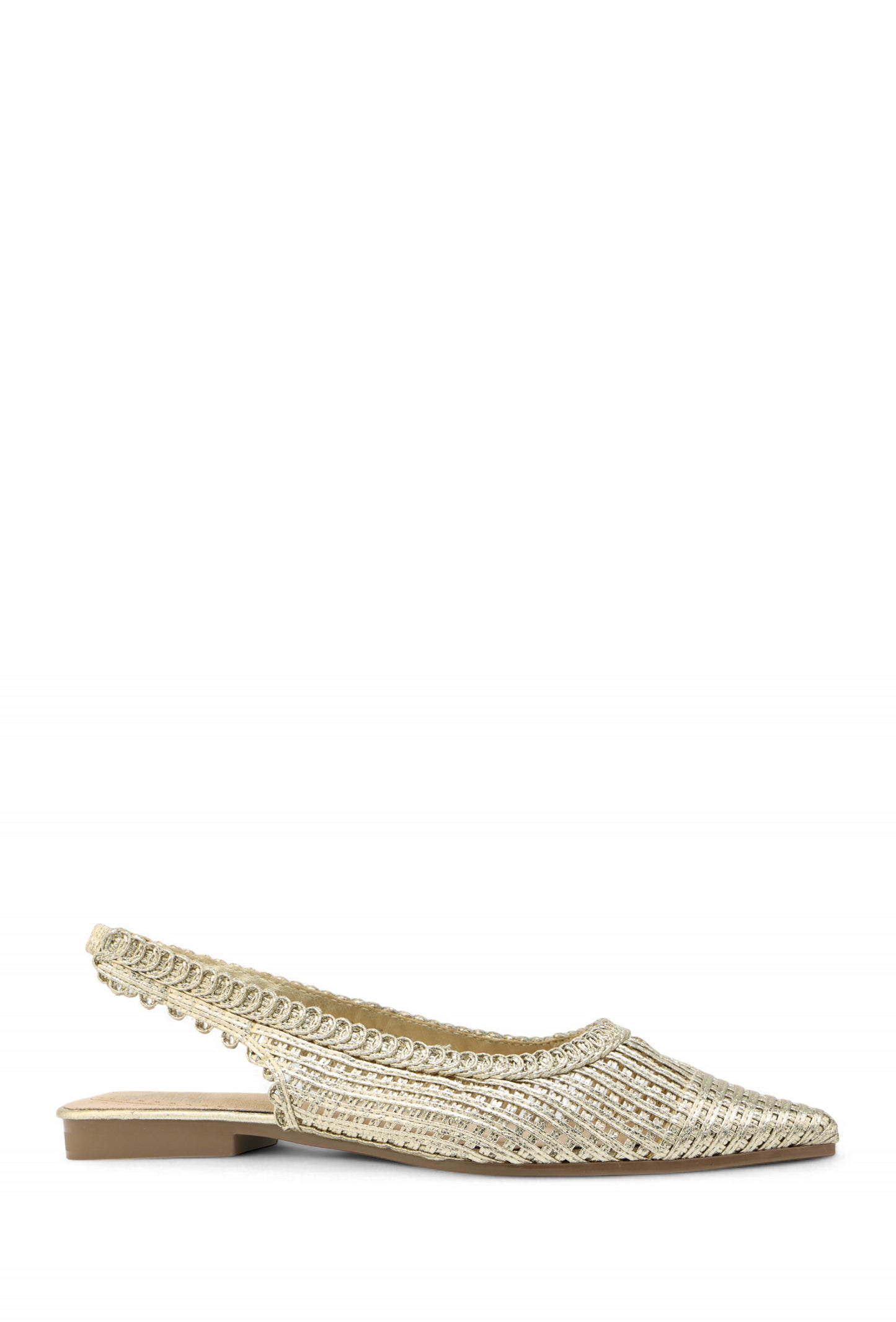 Ballerines Iris Slingback "Golden Radiance" - L'Éclat Discret à Vos Pieds
