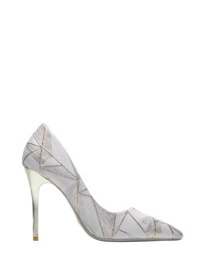 Chaussures à talons hauts à bout pointu, style élégant, géométrique moderne, pour mariage, banquet, fête. Talons hauts