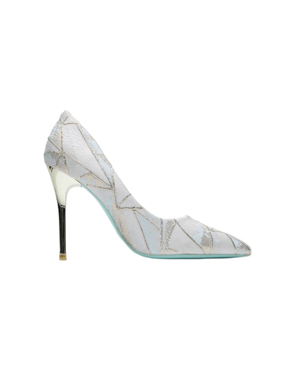 Chaussures à talons hauts à bout pointu, style élégant, géométrique moderne, pour mariage, banquet, fête. Talons hauts