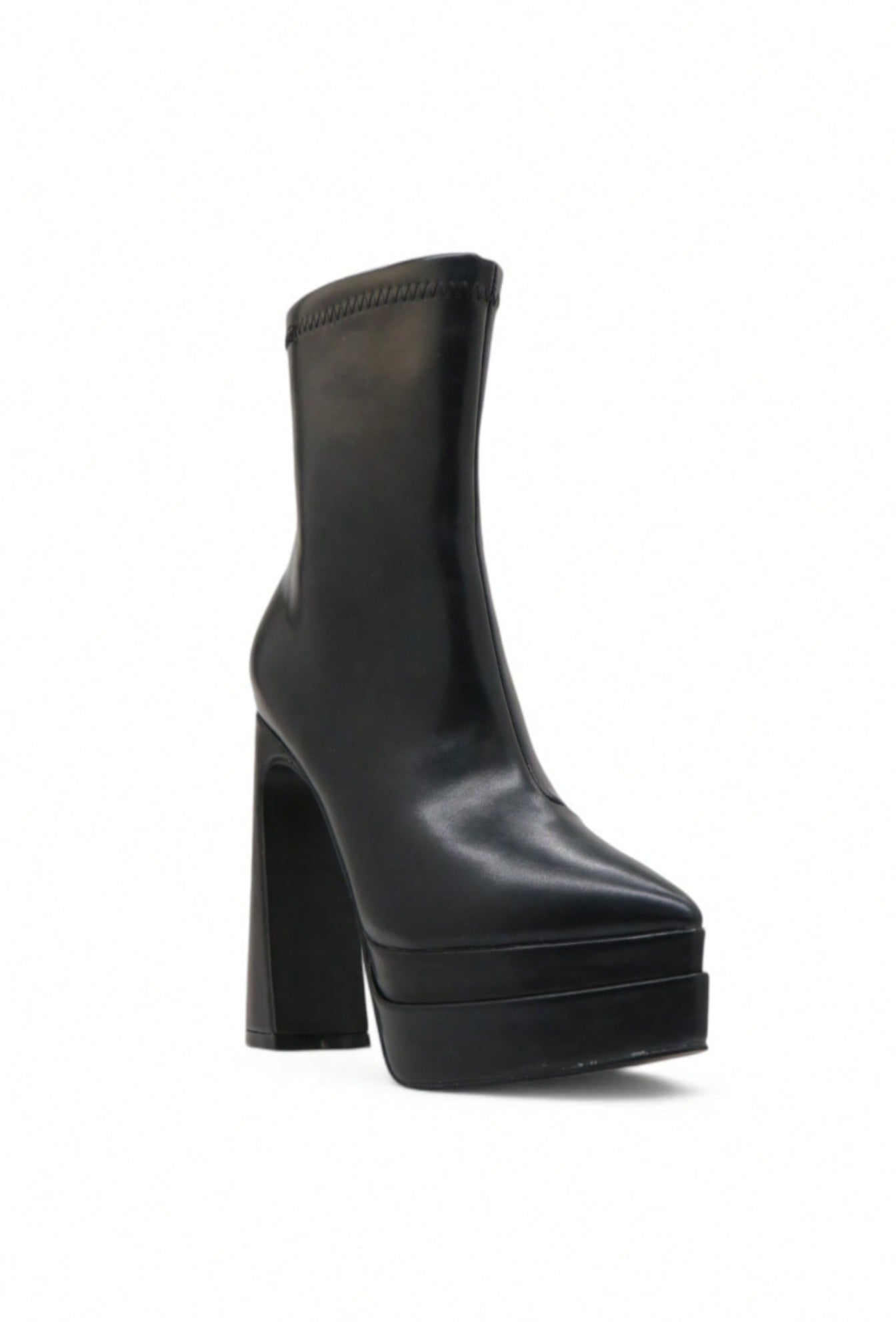 Bottines Plateforme Matte Noir, Haut Talon bloc – Sélection Halloween