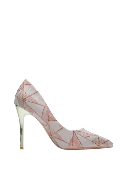 Chaussures à talons hauts à bout pointu, style élégant, géométrique moderne, pour mariage, banquet, fête. Talons hauts